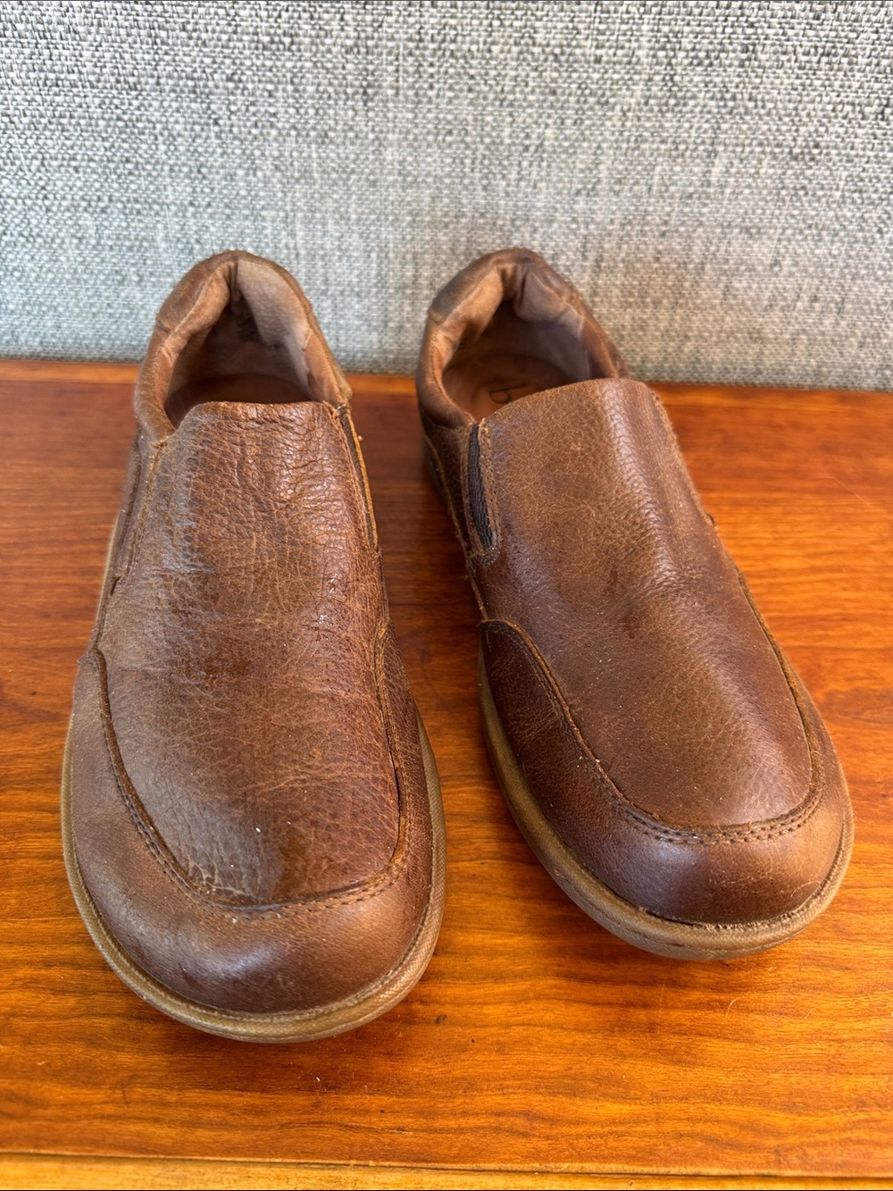Born Men's Brown Leather Slip-On Loafers Comfort Shoes Size 9M